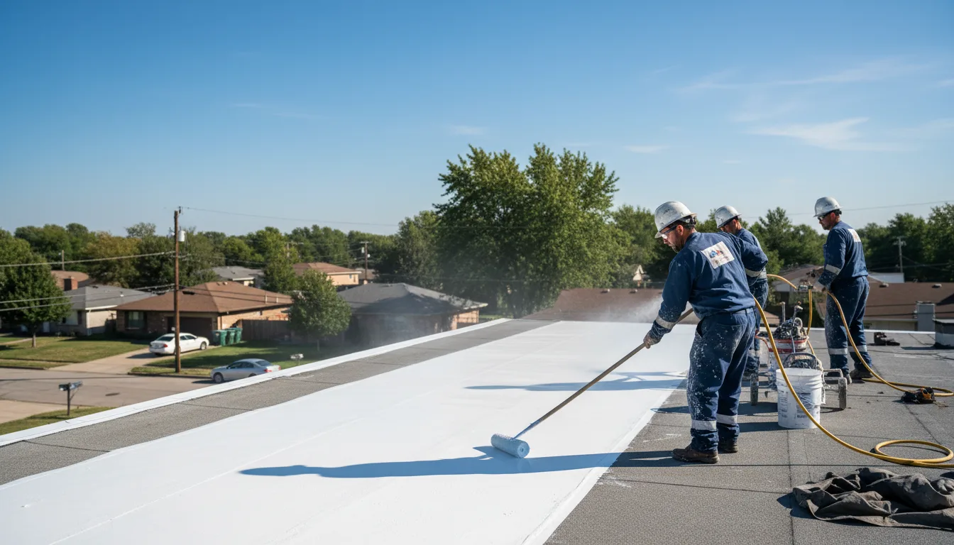 Commercial roof coating in Graham, OK near me